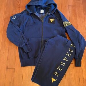 Under Armour jacket and sweats